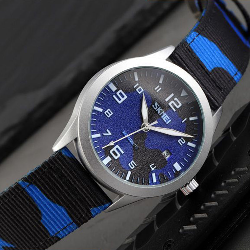 Men's Nylon Band Camo Automatic Mechanical Watch