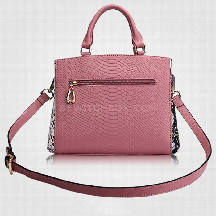 Contrast Serpentine Handbag