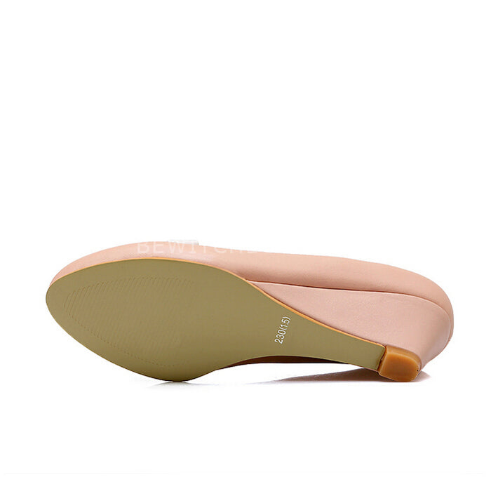 Pointed bow for women's shoes