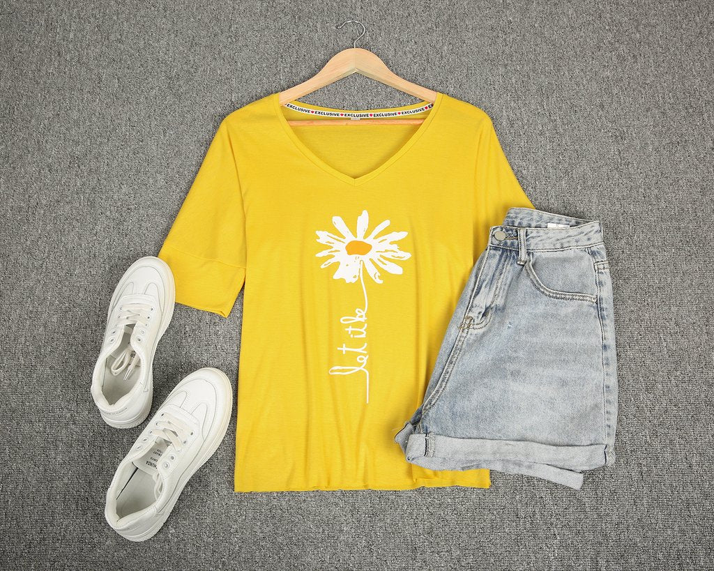 Youthful Print Short Sleeve Top