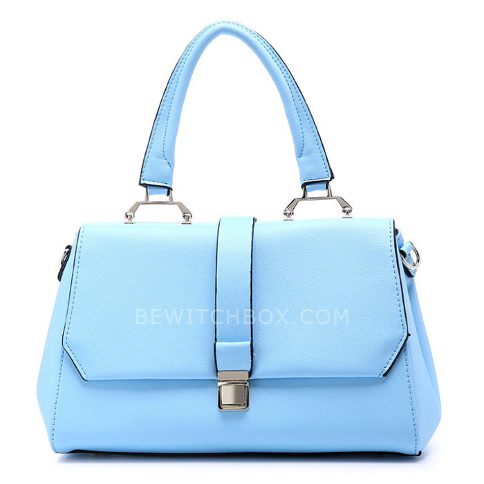 Press Buckle Flap Tote