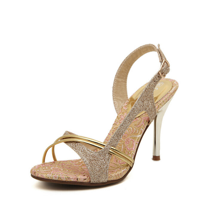 Fashion open-toed high-heeled sandals