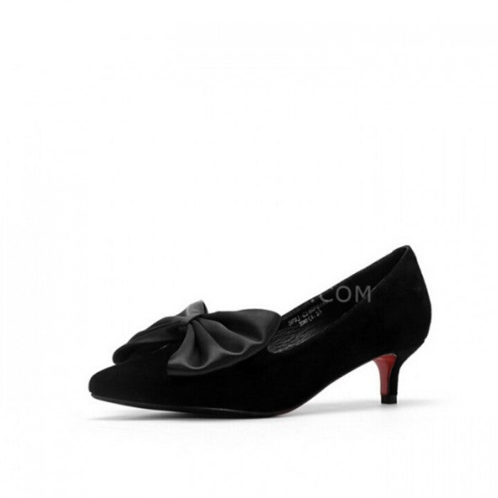 Bowknot Detail Pointed Toe Pumps Shoes
