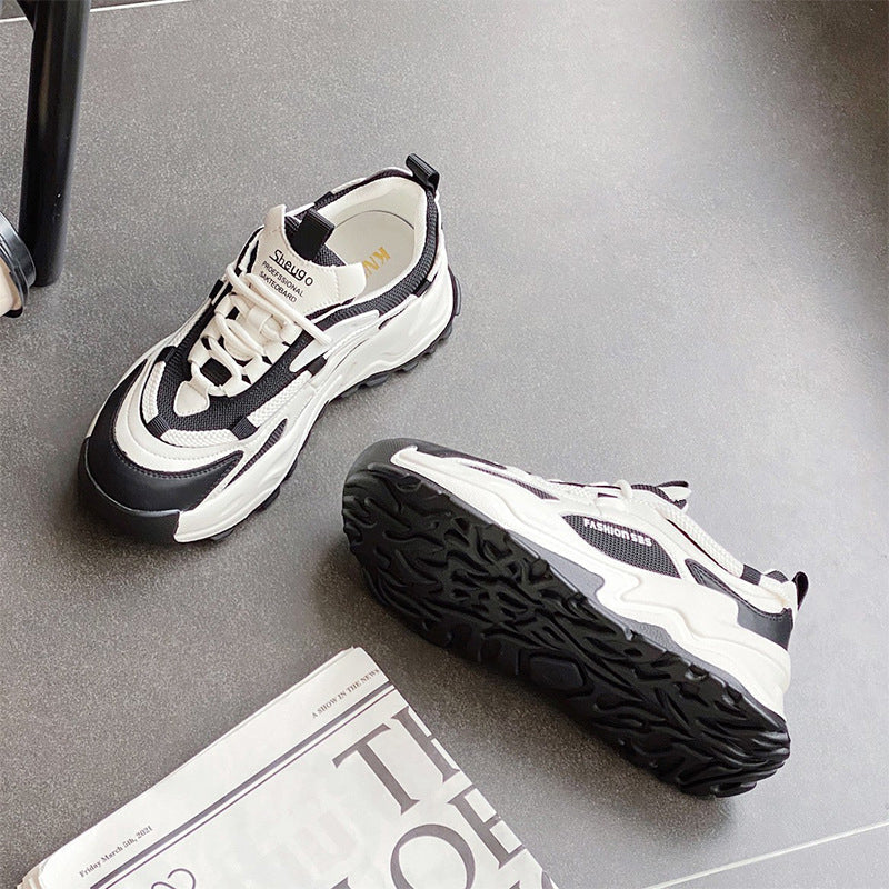 Women's Color Block Platform Casual Sneakers