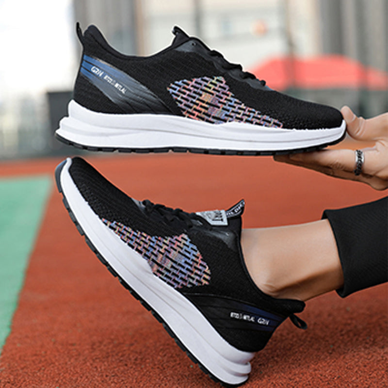 Men's Breathable Mesh Lace-up Sneakers