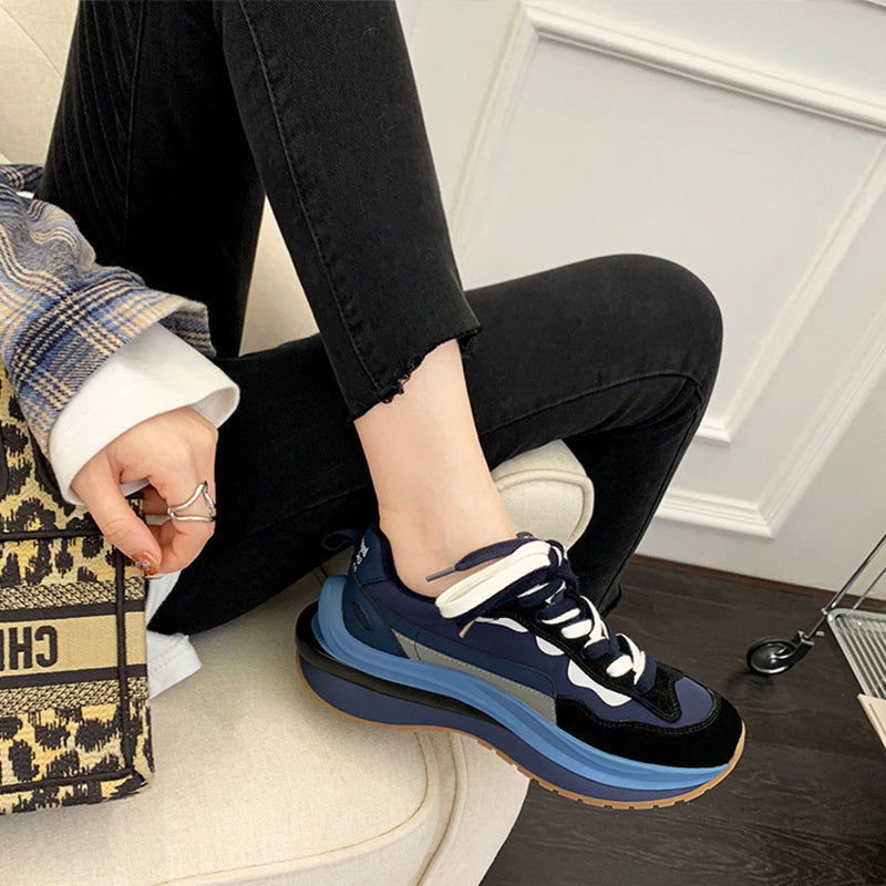 Women's Color Block Platform Sneakers