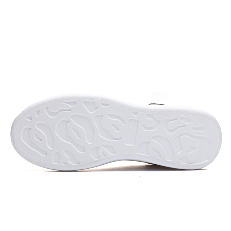 Women's White Platform Leather Shoes