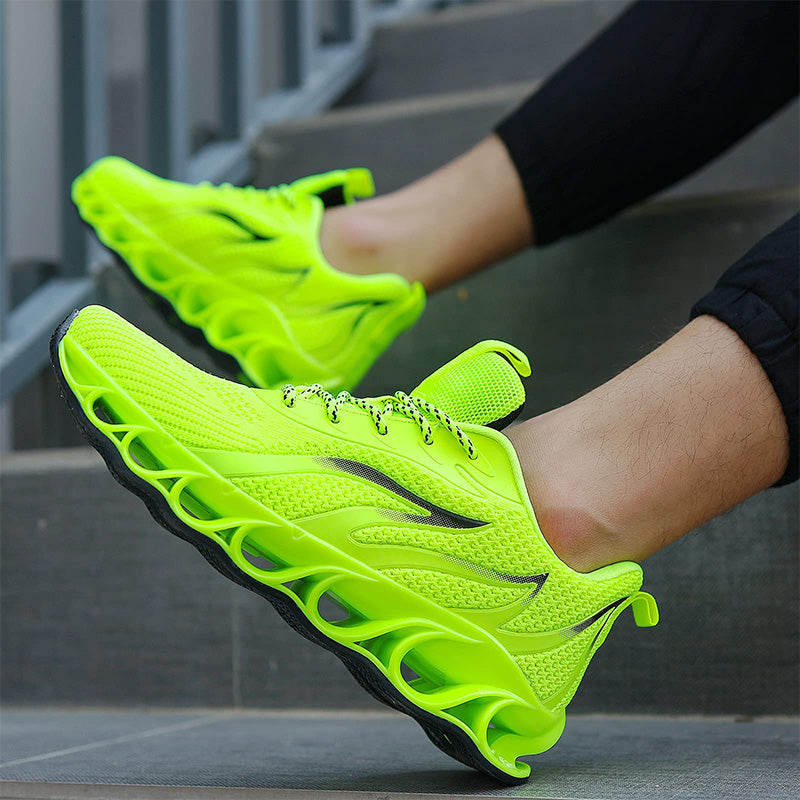 Absorb Sweat Breathable Lightweight Casual Bright Running Sneakers