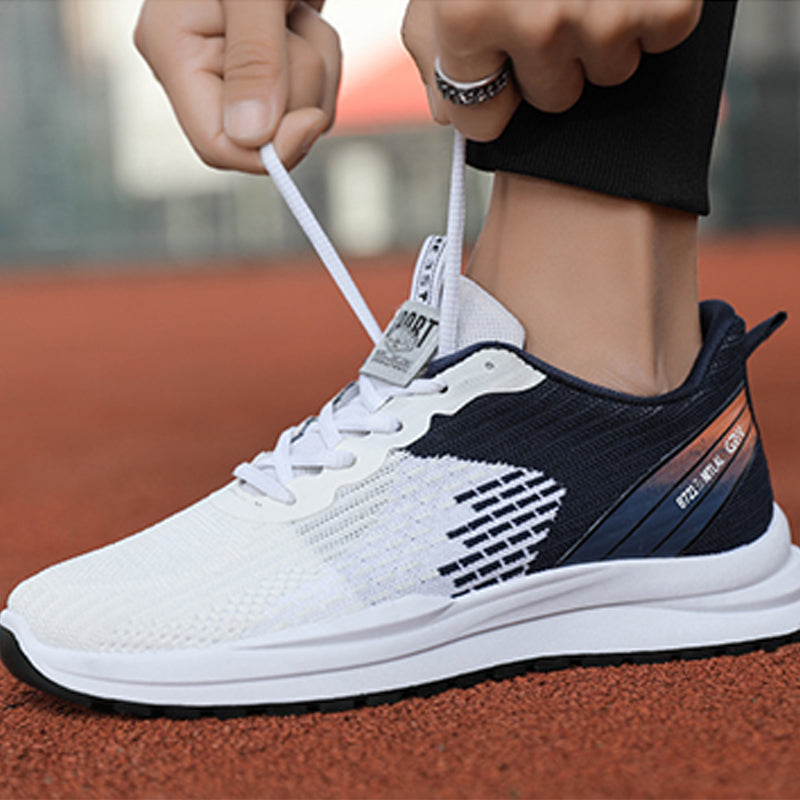 Men's Breathable Mesh Lace-up Sneakers