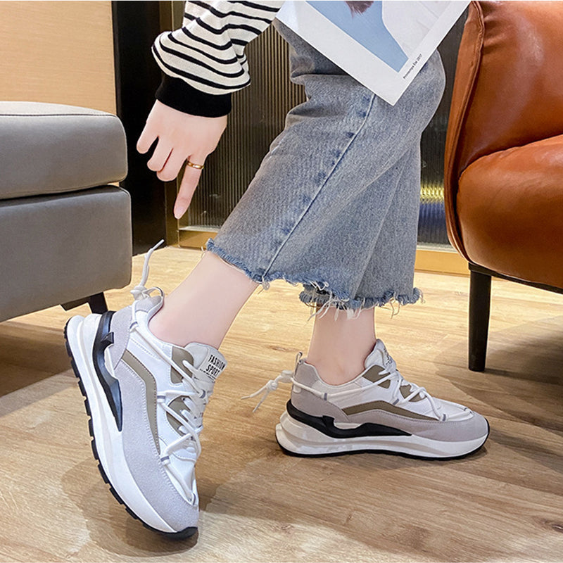 Women's Shallow Mouth Platform Sneakers