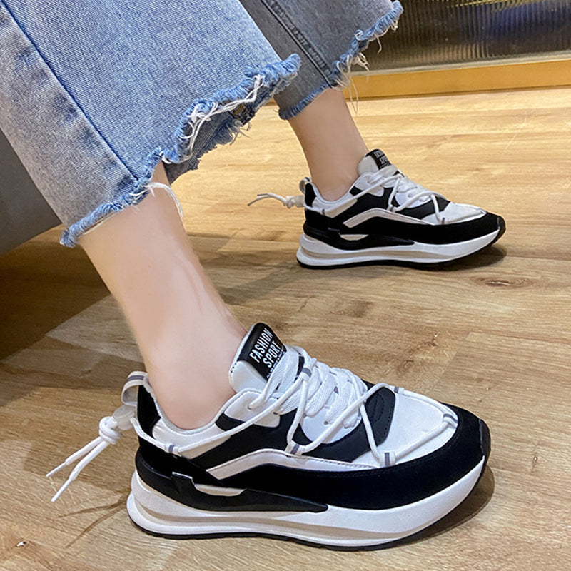 Women's Shallow Mouth Platform Sneakers