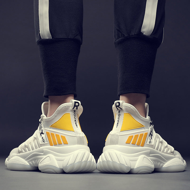 Men's Color Block Mesh Sports Shoes
