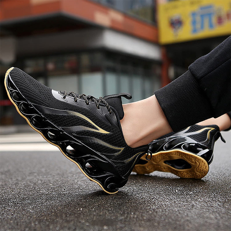 Absorb Sweat Breathable Lightweight Casual Bright Running Sneakers