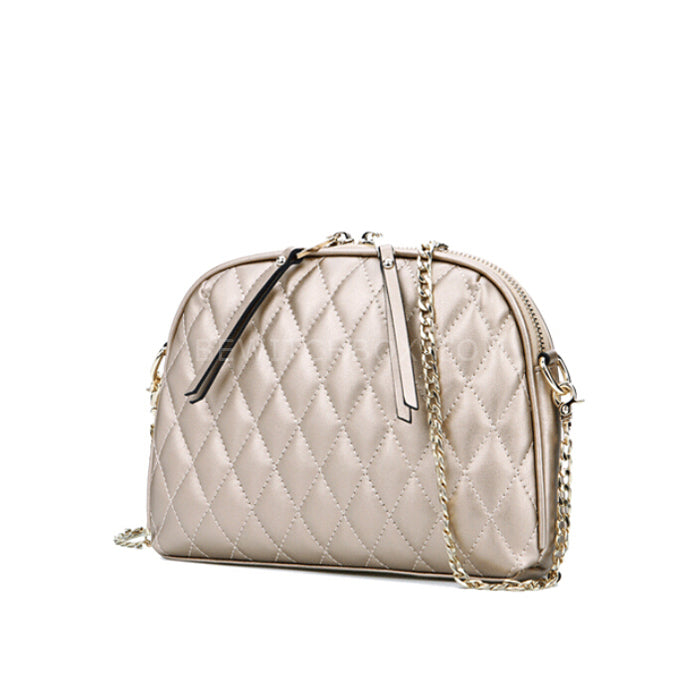 Diamond Lattice Chain Strap Crossbody Bag