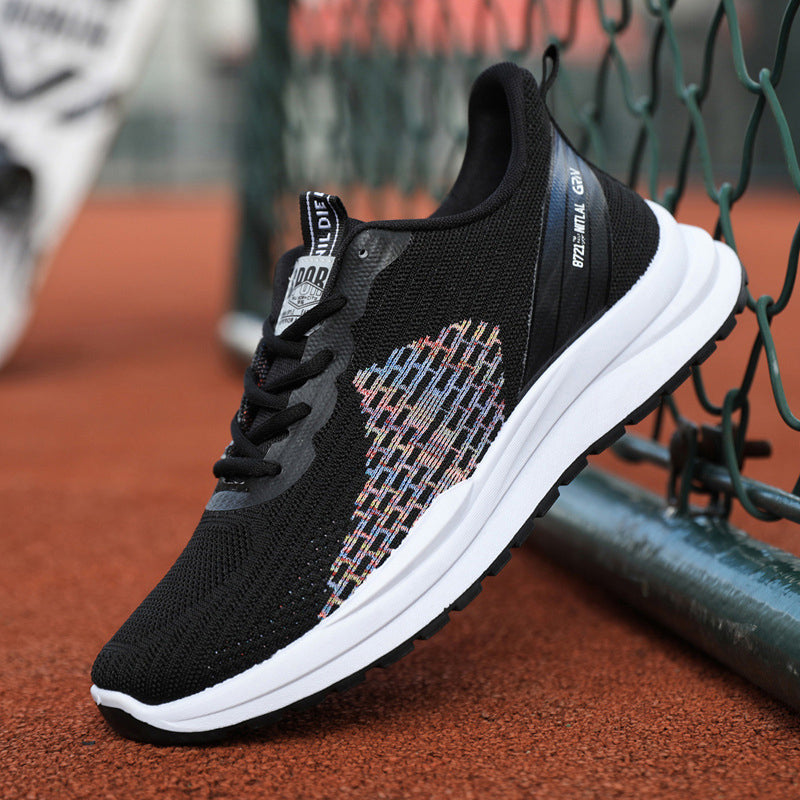 Men's Breathable Mesh Lace-up Sneakers