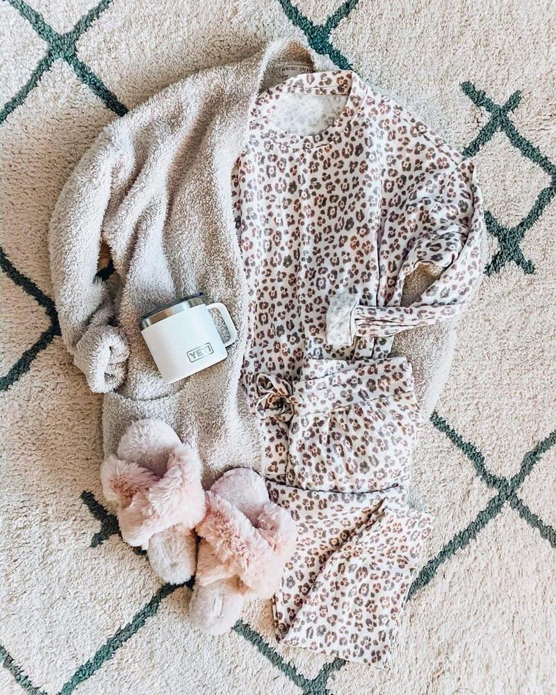 Well Rested Leopard Print Set