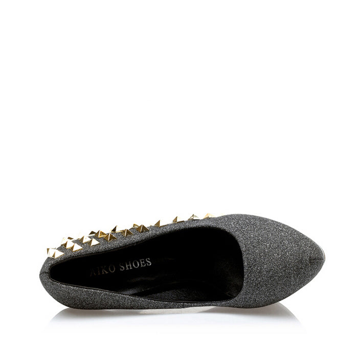 Women's super high heels platform rivets sexy shoes