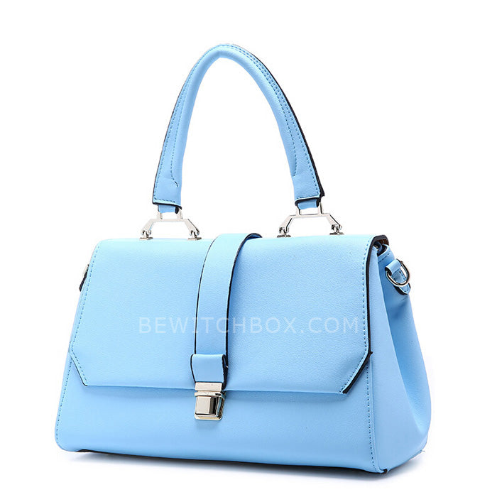 Press Buckle Flap Tote