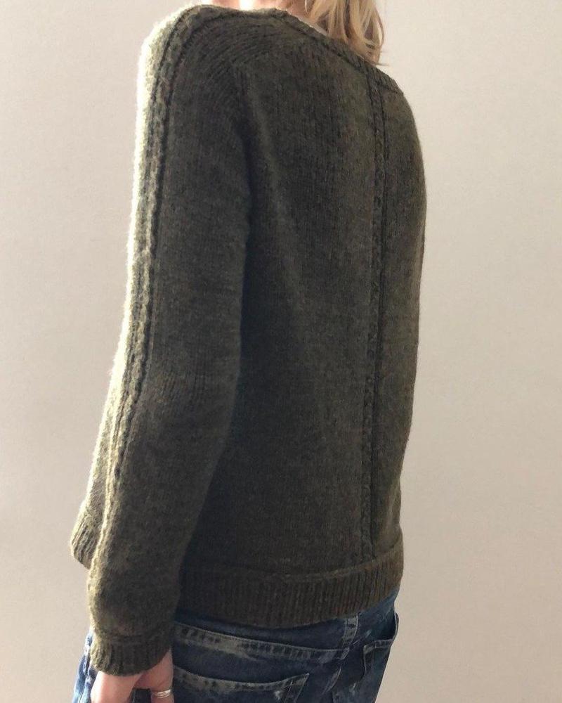 Simple Scoop Neck Long Sleeve Sweater