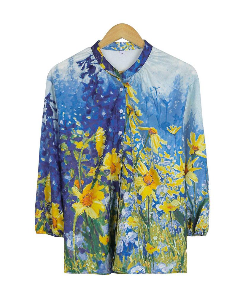 Attractive Print Button Front Closure Shirt
