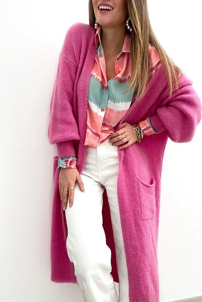 Chic Color Block Long Sleeve Shirt