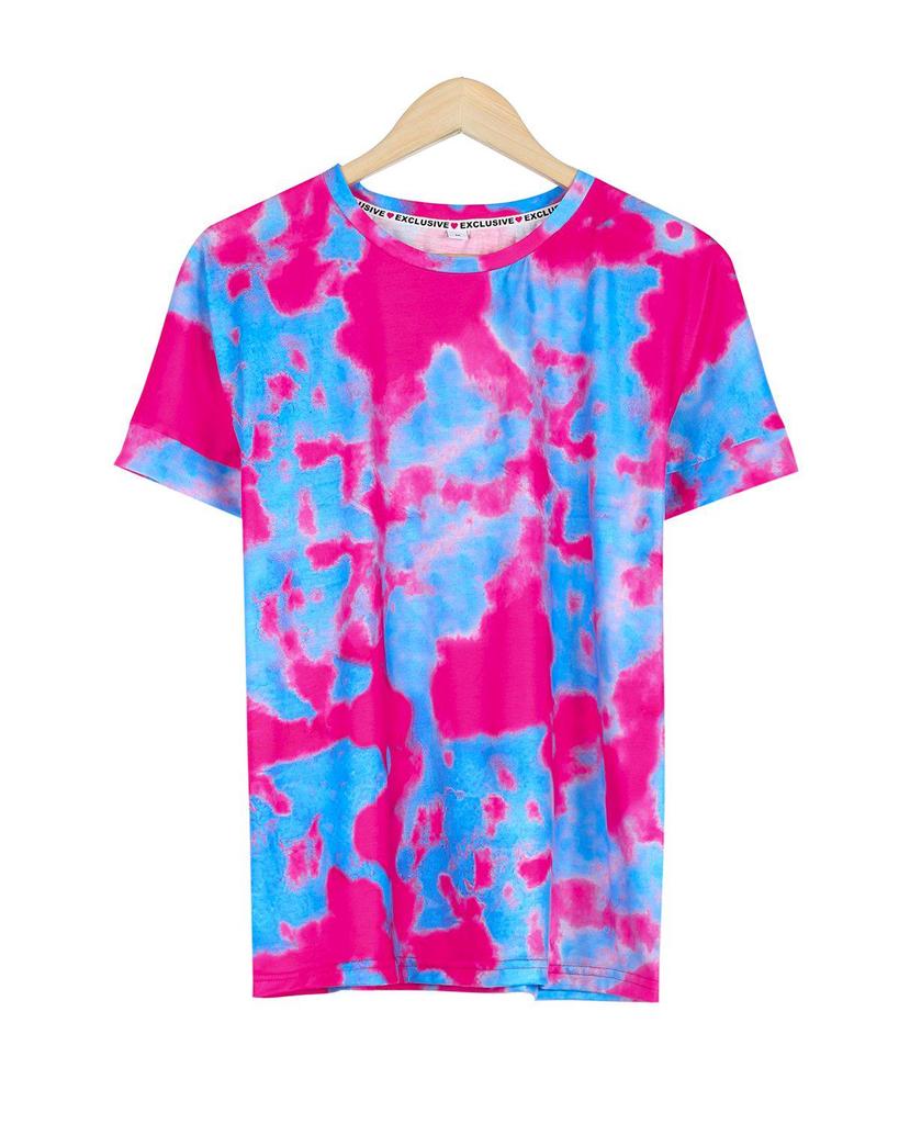 Comfy Print Short Sleeve Two Piece Set
