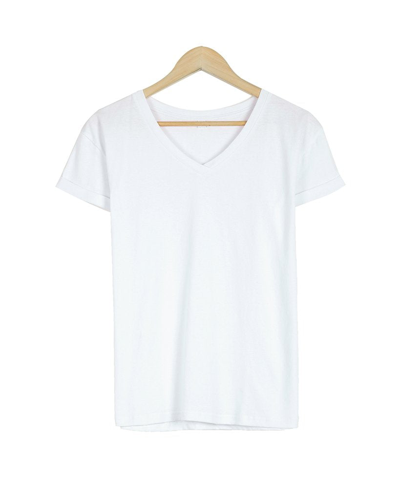 Basic Plain Short Sleeve Top
