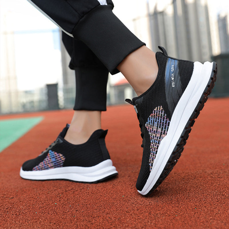 Men's Breathable Mesh Lace-up Sneakers