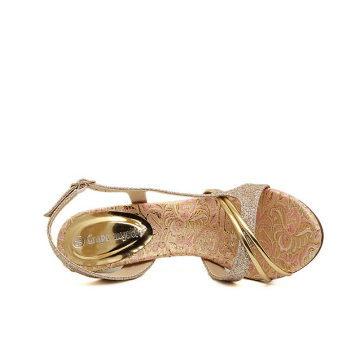 Fashion open-toed high-heeled sandals