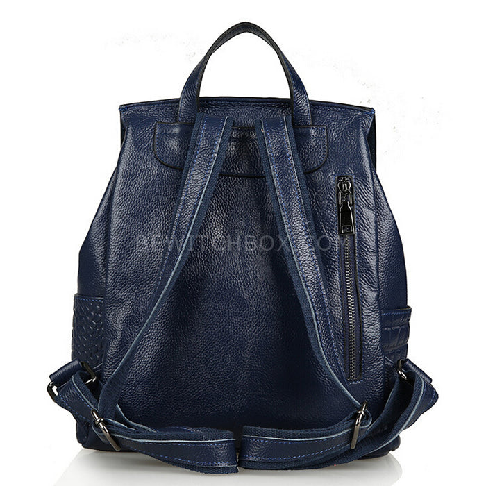Snakeskin Faux Leather Backpack