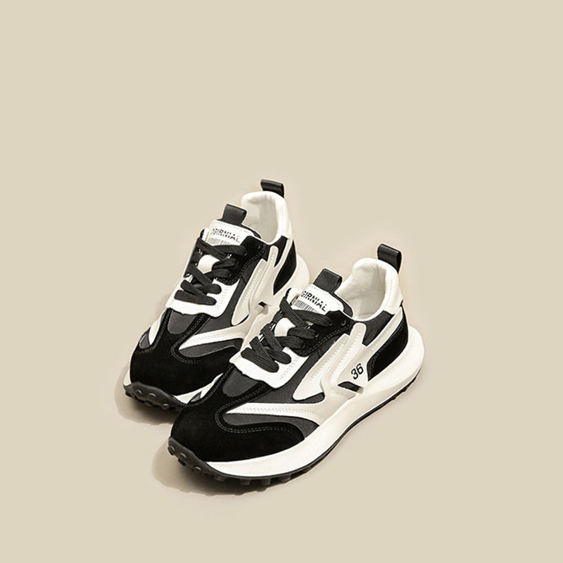 Women's Contrast Platform Sneakers