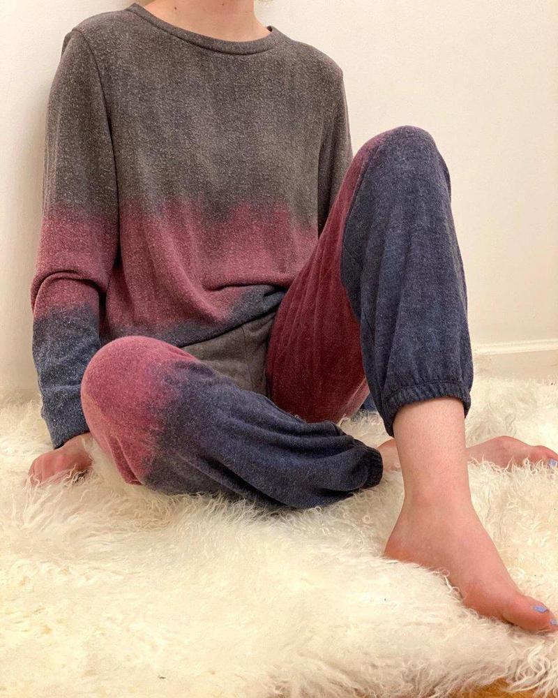 The Trifecta Dip Dye Loungewear Set