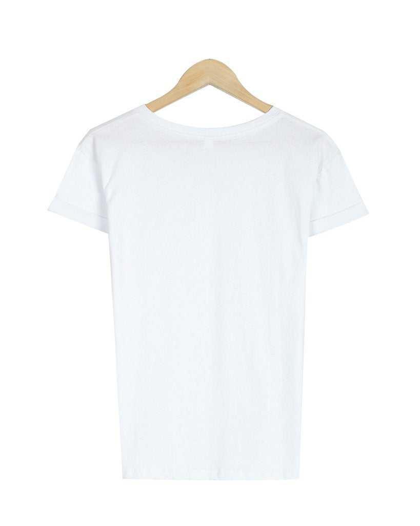 Basic Plain Short Sleeve Top