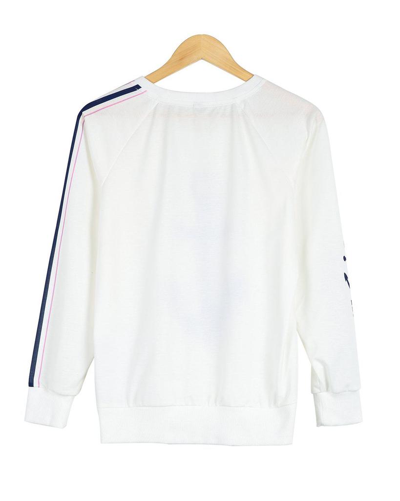 Distinctive Print Long Sleeve Sweatshirt