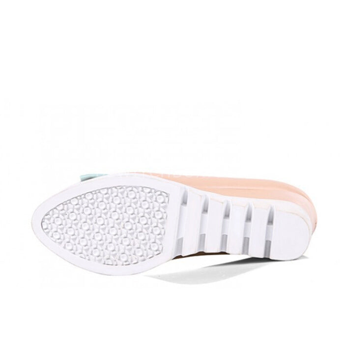 Wedge sweet bowknot comfortable shallow flats