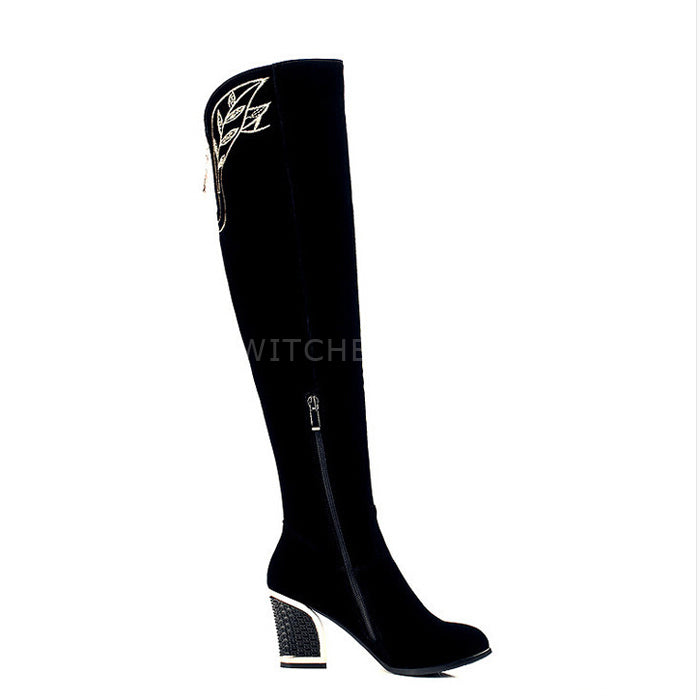Embroidered boots
