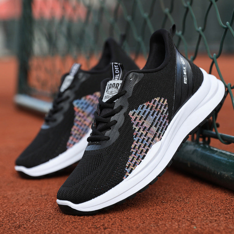Men's Breathable Mesh Lace-up Sneakers