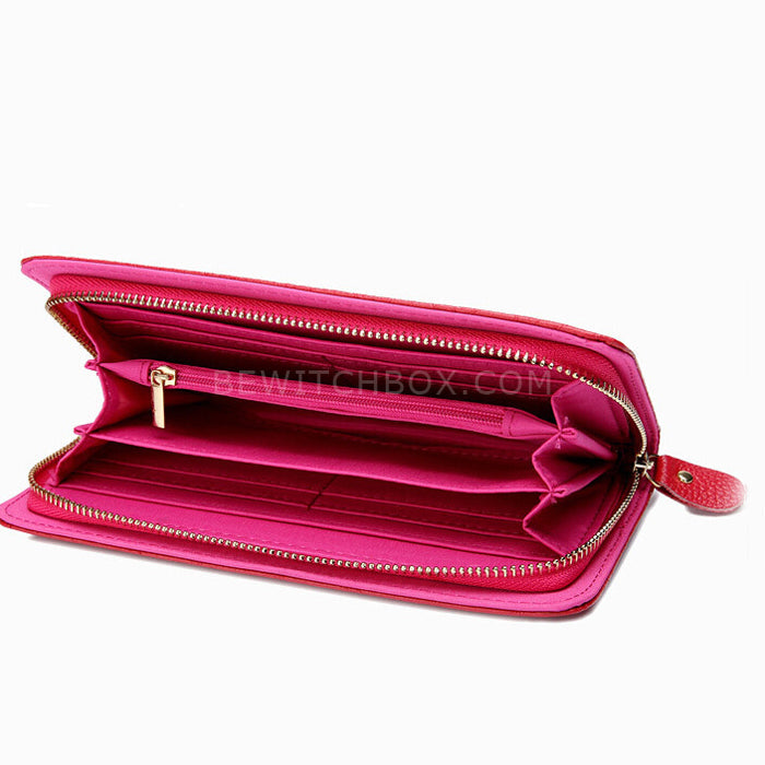 Zip Around Embossing Wallet