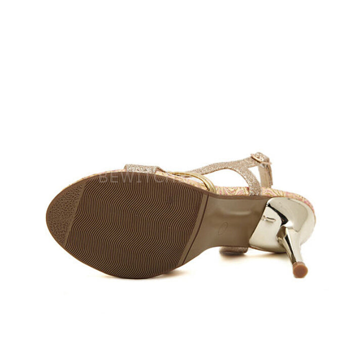 Fashion open-toed high-heeled sandals