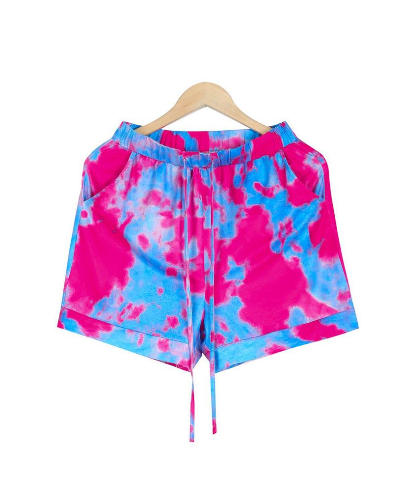 Comfy Print Short Sleeve Two Piece Set