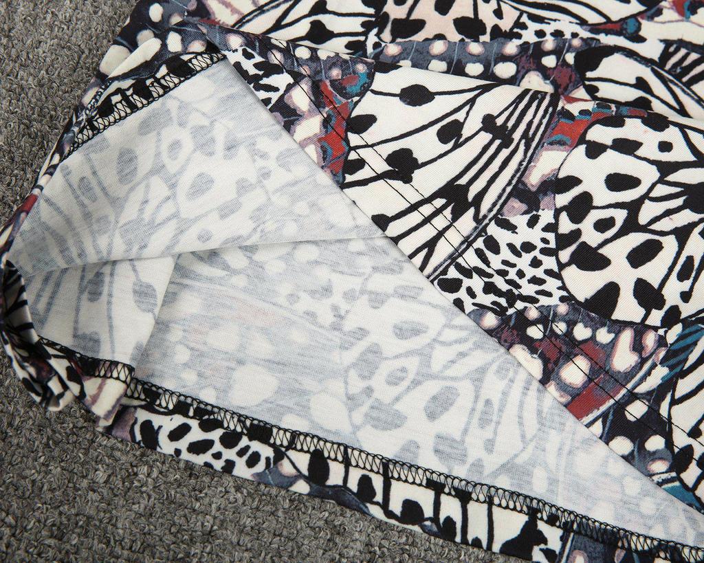 Retro V-Neck Print Sleeveless Top