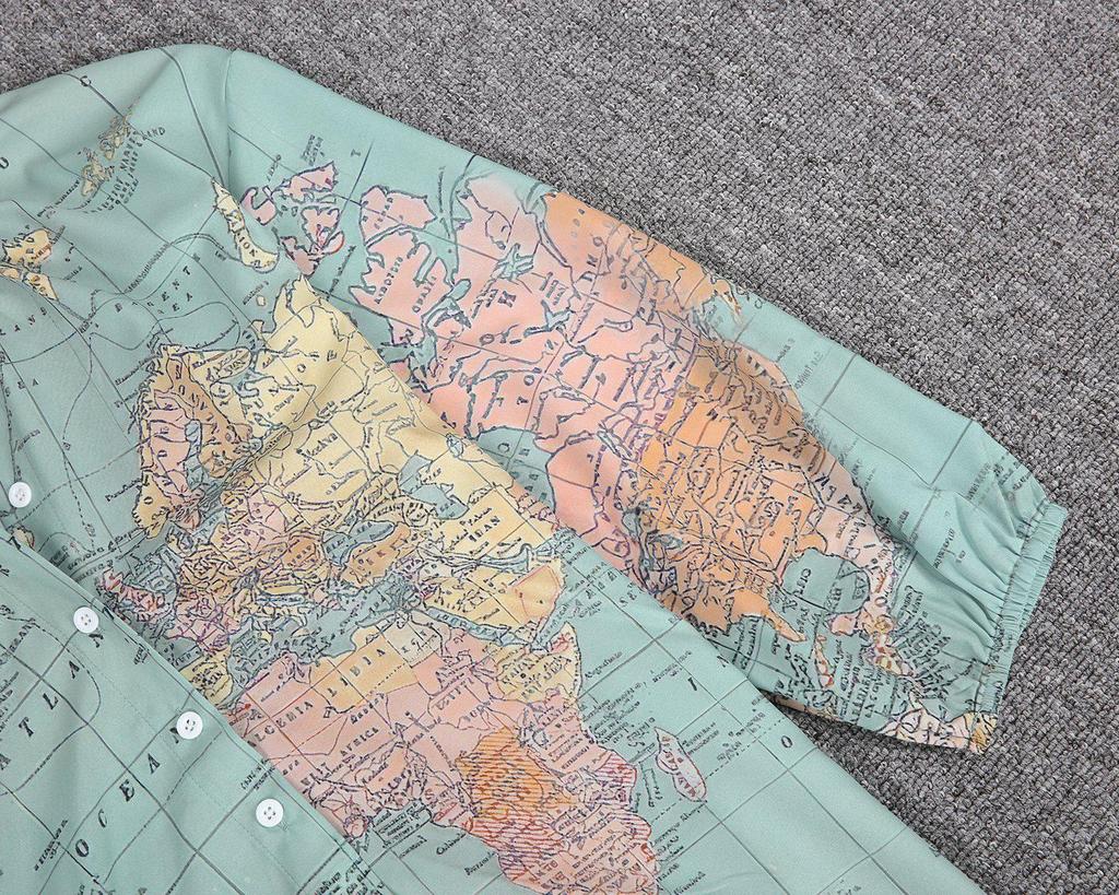 How Worldly Globe Print Shirt
