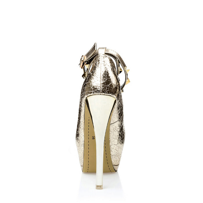 Sexy nightclub high heels shoes rivets women