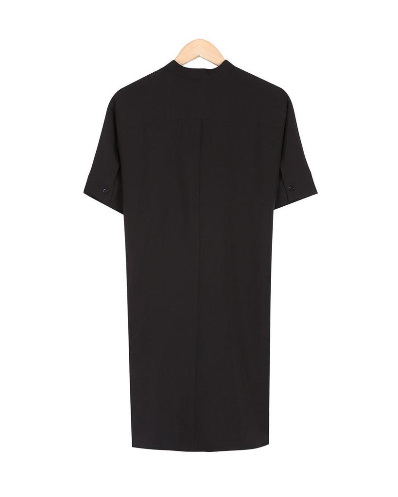 Cool V-Neck Plain Mini Dress