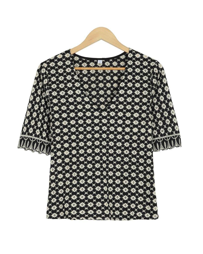 As Pretty As You Are Embroidered Blouse