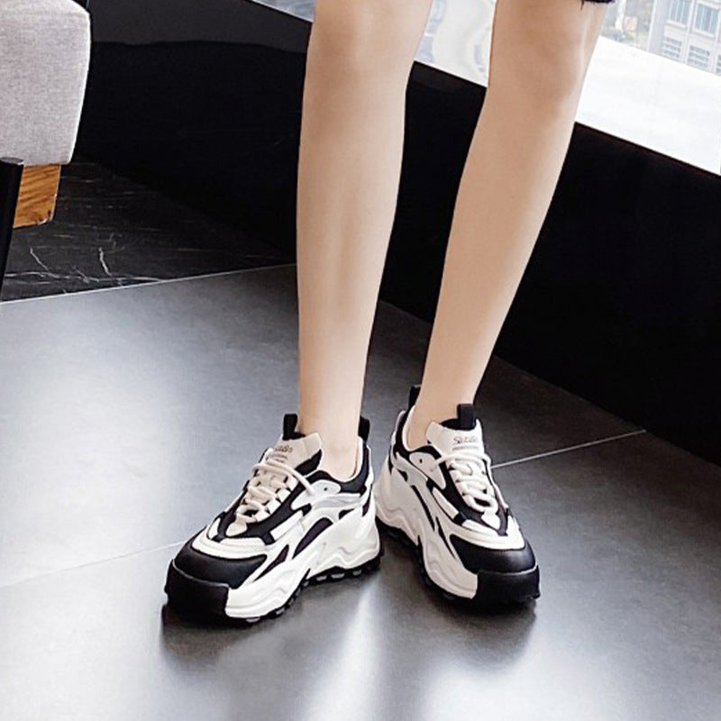 Women's Color Block Platform Casual Sneakers