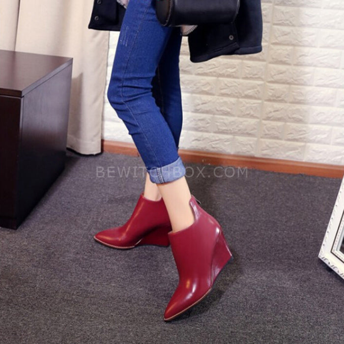 Bare wedge shoe comfortable Martin boots