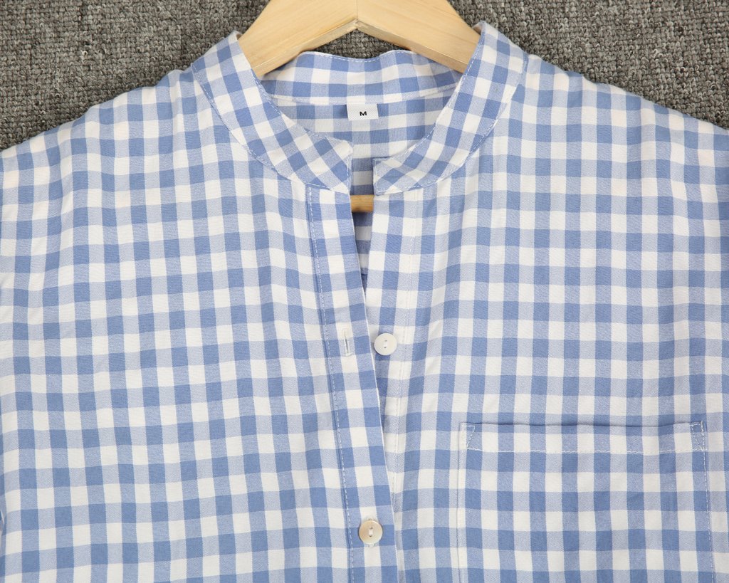 Preppy Plaid Print Short Sleeve Shirt