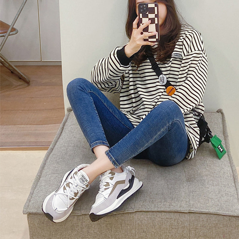 Women's Shallow Mouth Platform Sneakers