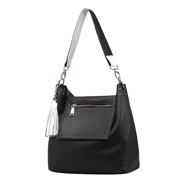 White Tassel Pendant Shoulder Bag